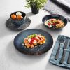 16-Piece Modern Cobalt Clay Dinnerware Set (Serves 4)