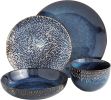 16-Piece Modern Cobalt Clay Dinnerware Set (Serves 4)