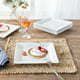 Better Homes & Gardens Square Porcelain Salad Plates, White, Set of 6