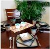 16-Piece Casual Tan Stoneware Dinnerware Set (Serves 4)