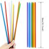 30pcs/100pcs/125pcs Individually Wrapped Straws; Plastic Straws; Disposable Drinking Straws; Assorted Colors