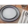 16-Piece Charcoal and Dark Gray Contrasting Stoneware Dinnerware Set (Serves 4)