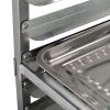 Commercial-Grade 20-Tier Sheet Pan Rack;  Galvanized Iron Bakery Rack;  Super Capacity Bread Rack with wheels;  Silver