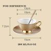 Cup Saucer Spoon Coffee Cup Set Porcelain Teacups Ceramic Mugs Coffee Mug 6.8OZ