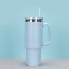 1200ml Stainless Steel Mug Coffee Cup Thermal Travel Car Auto Mugs Thermos 40 Oz Tumbler with Handle Straw Cup Drinkware New In