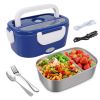 1.5L 110V/12V Electric Lunch Box Portable for Car Office Food Warmer Heater Container 40W