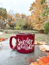 Sweater Weather Campfire Mug (Primary color: Teal)